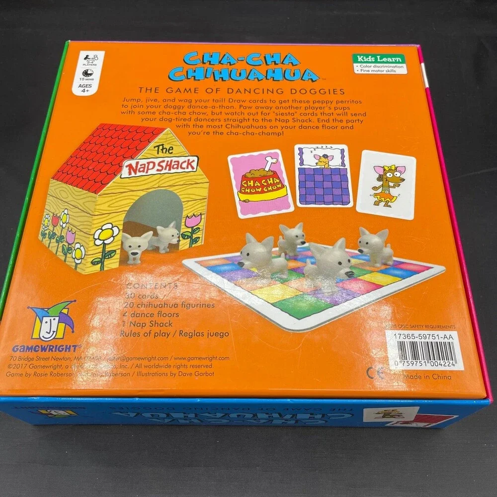 Cha-Cha Chihuahua: The Game of Dancing Doggies Game by Gamewright Ages 4+